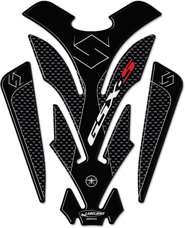 DubKart Suzuki GSX-S Motorcycle Bike Fuel Tank Pad Sticker 3D Decal