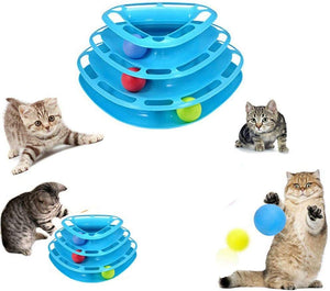 Dubkart Three Levers Interactive Cat Crazy Toy Tower