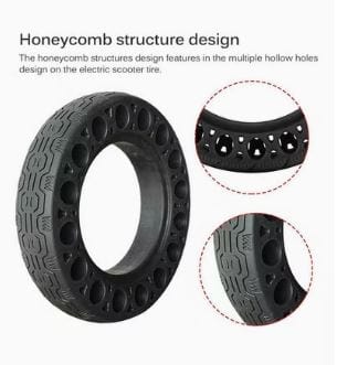 Dubkart Tire For Xiaomi Mijia M365 Electric Scooter - Front / Rear Solid Grip