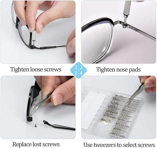 Dubkart Tools and home improvement 1000 PCS Eye Sun Glass Watch Repair Tool Kit