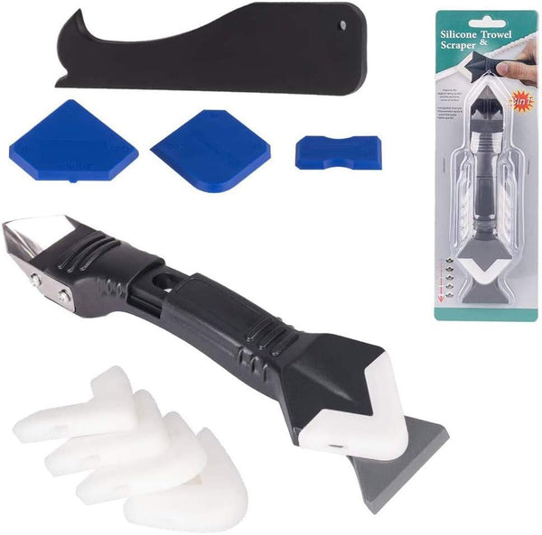 Dubkart Tools and home improvement 3 in 1 Silicone Caulking Tools Grout Scraper