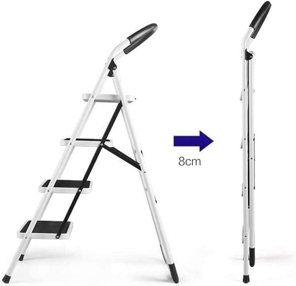 Dubkart Tools and home improvement Foldable 4 Step Ladder with Rubber Hand & Feet Grips