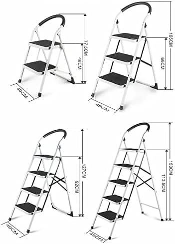 Dubkart Tools and home improvement Foldable 4 Step Ladder with Rubber Hand & Feet Grips