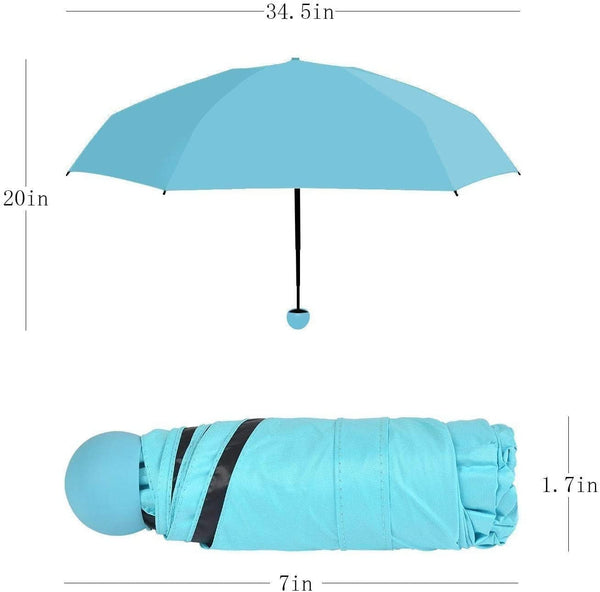 Dubkart Ultra Light Mini Pocket Umbrella (Blue)