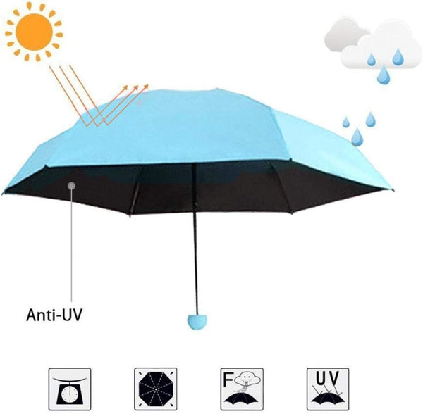 Dubkart Ultra Light Mini Pocket Umbrella (Blue)