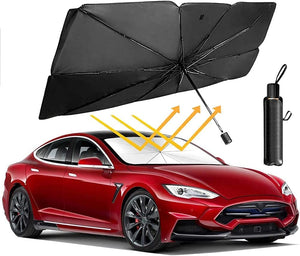 Dubkart Universal Car Windshield Sunshade Foldable Umbrella