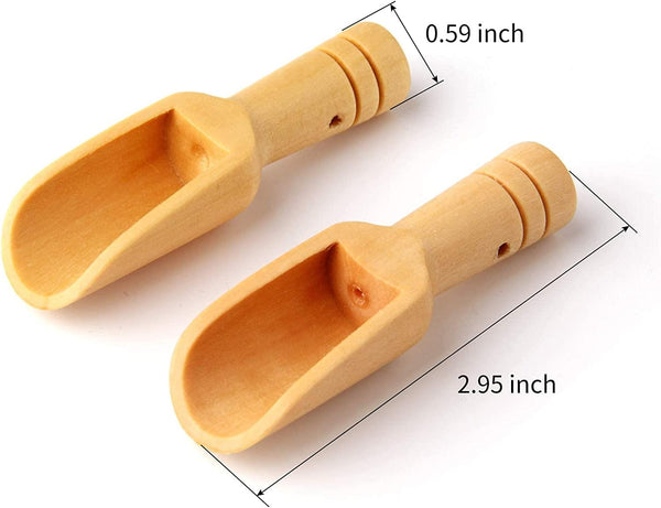 Dubkart Utensils 10 PCS Mini Wooden Kitchen Spoons