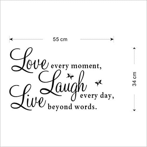 Dubkart Wall stickers Live Laugh Love Wall Sticker Home Decor