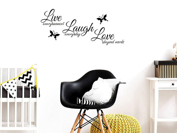 Dubkart Wall stickers Live Laugh Love Wall Sticker Home Decor