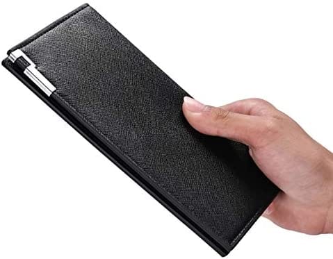 Dubkart Wallets Men's Long Paragraph Ultra Thin Card Money Wallet (Black)