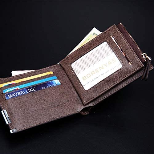 Dubkart Wallets Pocket Wallet Dark Coffee Money Clip Card Holder