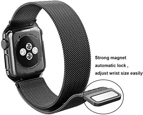 Dubkart Watch Bands Apple Watch Magnetic Band for iWatch 42mm (Black)