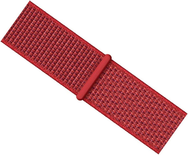 Dubkart Watch Bands Apple Watch Nylon Sport Replacement Band for 44mm 42mm (Red)