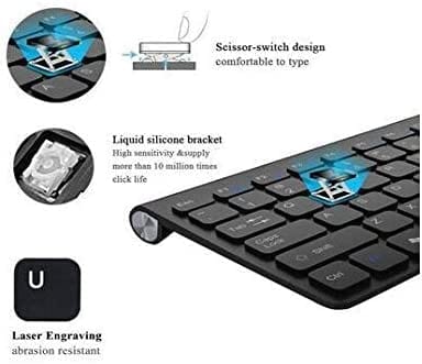 Dubkart Wireless Keyboard And Mouse Set 2.4Ghz (Black)