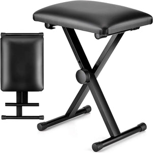 Dubkart X-Style Foldable Bench Stool for Piano Keyboard